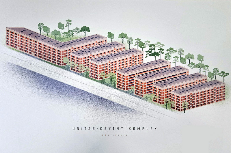 Unitas residential complex in Bratislava